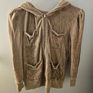 Vintage Juicy Couture fuzzy brown Jacket